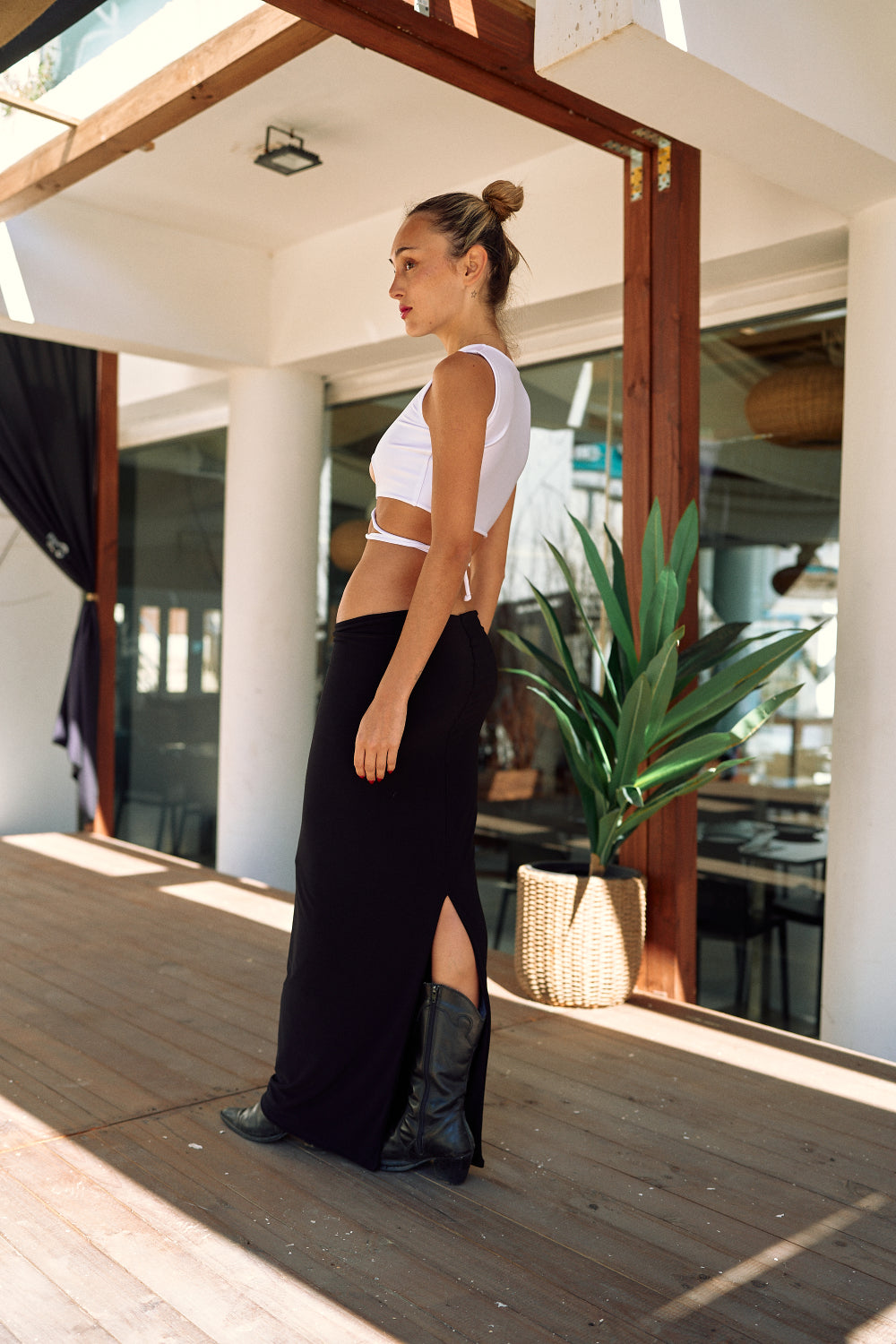 Maxi Falda Negro